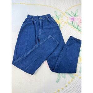 Vintage Lee Jeans Womens‎ Size 5 Medium Dark Wash High Rise Tapered Leg